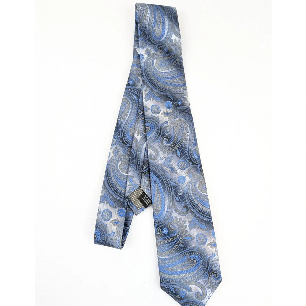 Faconnable & Alexander Julian Mens Tie Bundle Blue 2pc